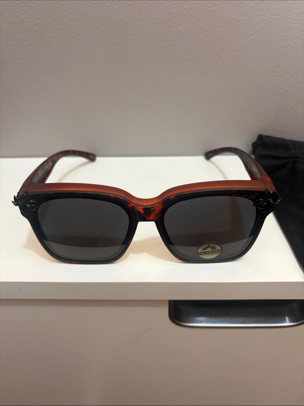 NEW Polarized Tortoise Frames with Spiders Gradient Sunglasses